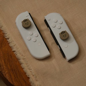 Grey Cat Thumb Grip Cap for Nintendo Switch/Lite Joy-Con (1 Pair)