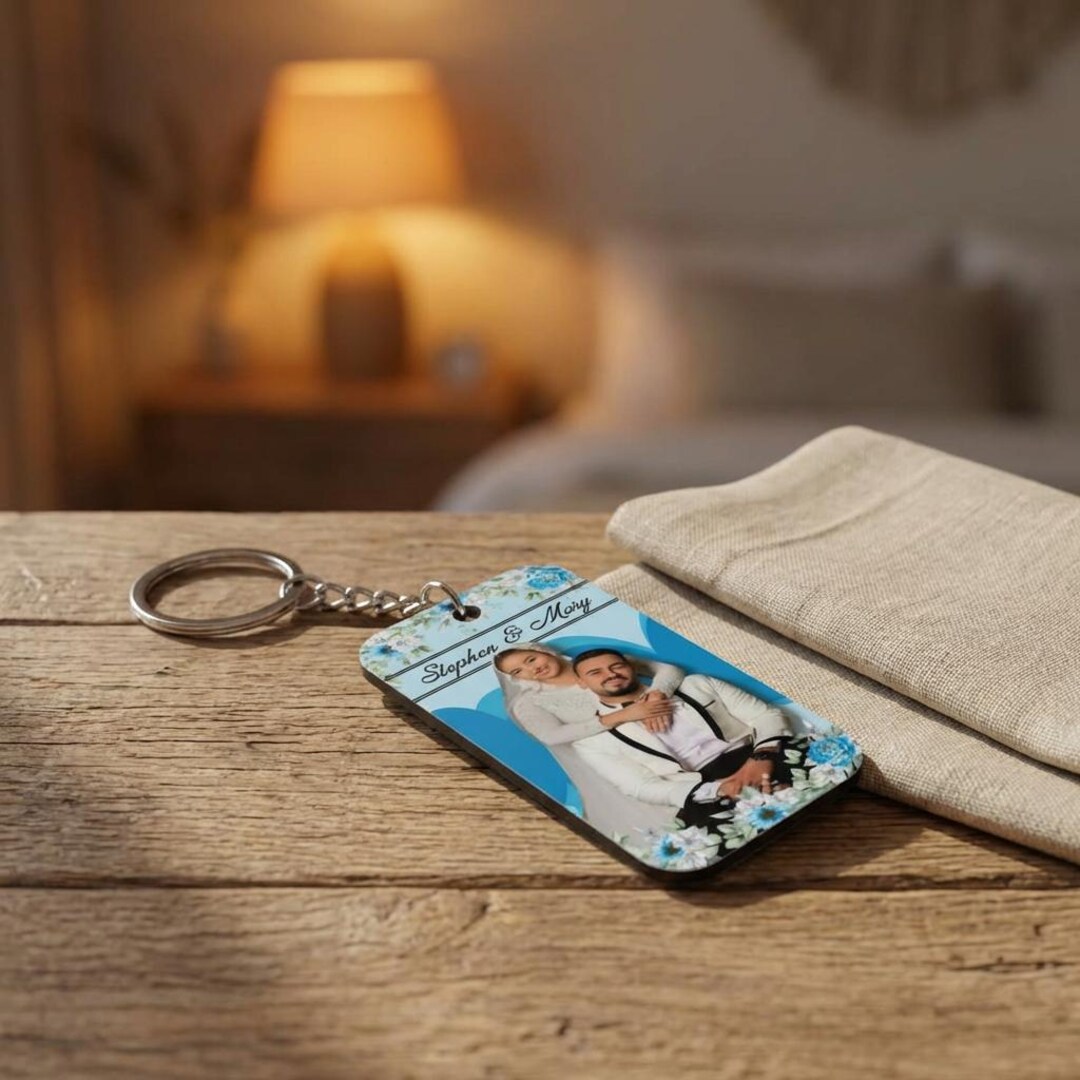 Personalized Wedding Keychain Invitation | Double-sided Acrylic Wedding ...