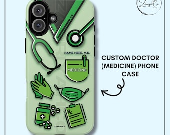 INDIVIDUALISIERBARE medizinische Themen Handyhülle, Doktor der Medizin Handyhülle, Geschenk für Ärzte, Medizinstudierende, medizinische Berufe