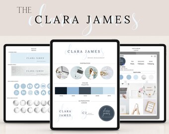 Customizable Brand Board Templates, Social Media Icons (Canva)