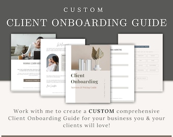 Custom Client Onboarding Guide, Editable Business Template