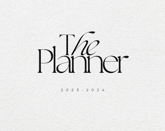 2023-2024 Planner Template, Customizable Canva Planner (Digital Download)