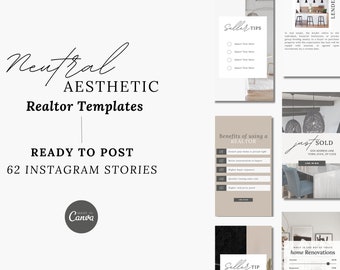 Real Estate Instagram Templates – Editable Canva Post Pack for Realtors