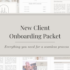 New Client Onboarding Guide, Client Onboarding Packet, Onboarding Templates, New Client Welcome Packet, New Client Template, Business