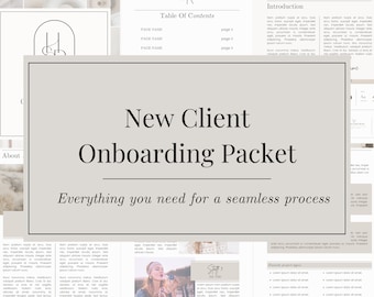 Client Onboarding Template: New Client Welcome Packet (PDF Download)