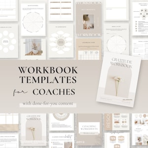 Comprehensive Canva Template Bundle for Life Coaches: Workbooks for Coaches