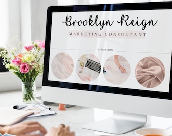 Canva Brand Board Templates, Logo Business Card Template (Instant Download)