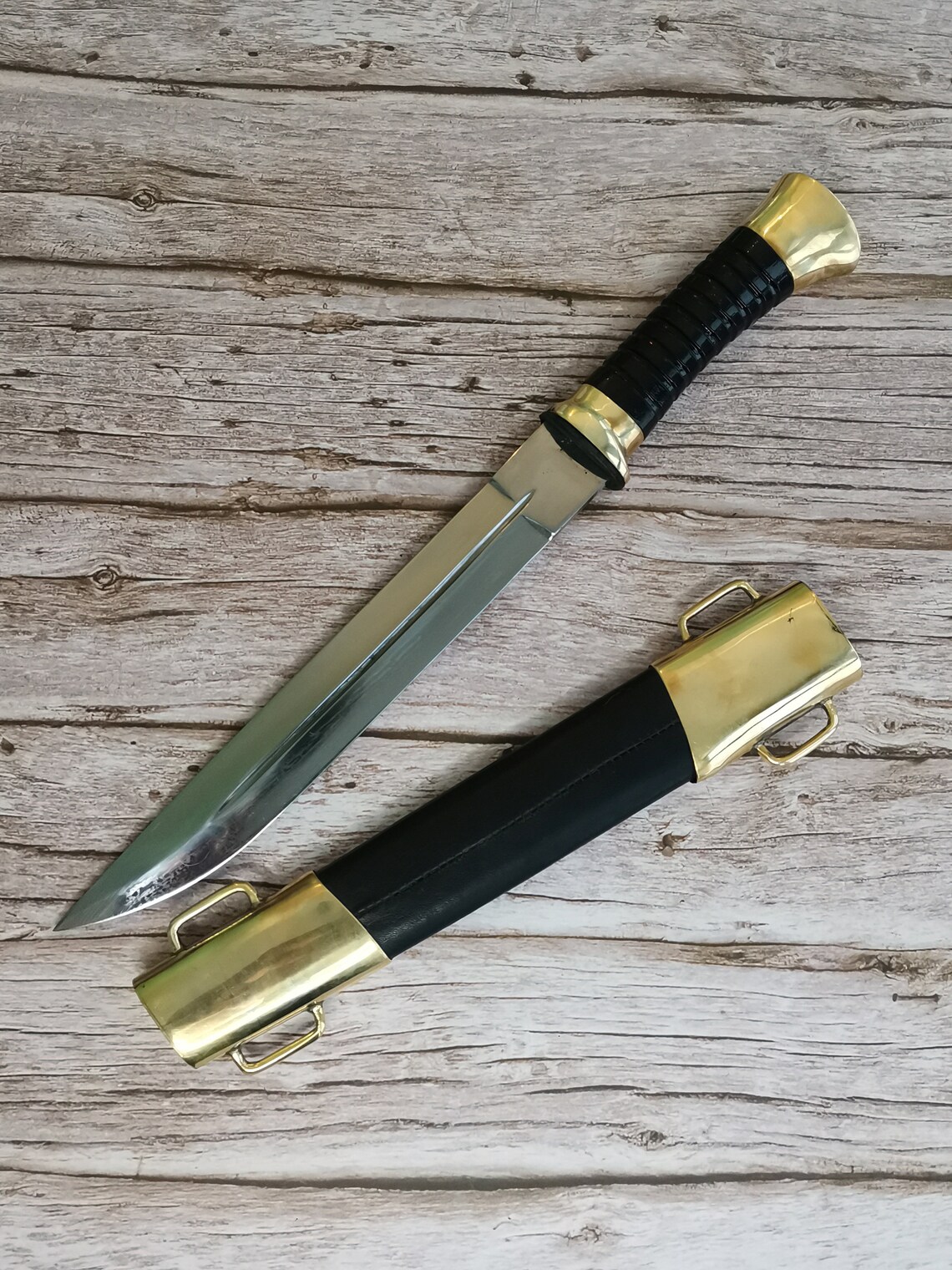 13.7 Russian Plastun knife Cossack 65hG steel Etsy