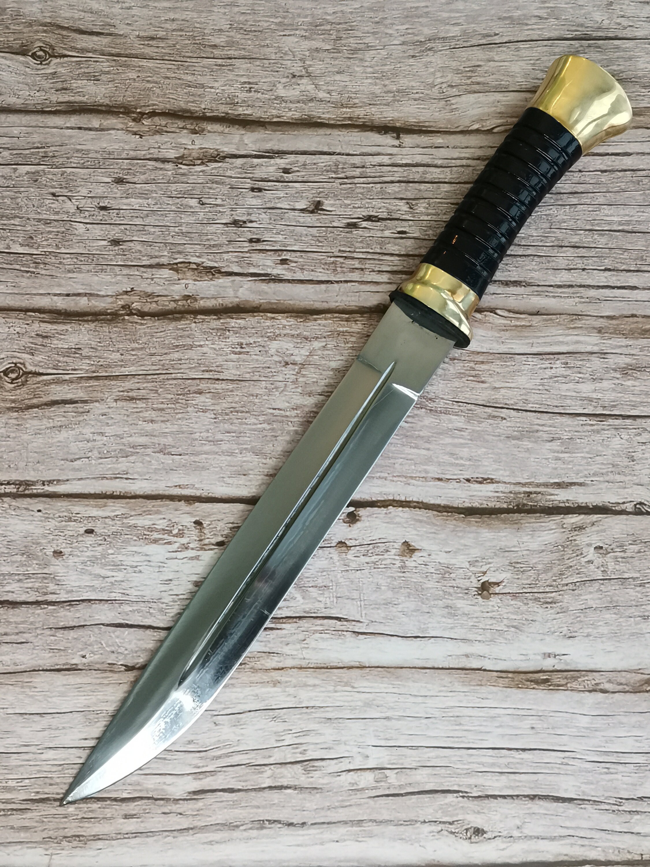 13.7 Russian Plastun knife Cossack 65hG steel Etsy