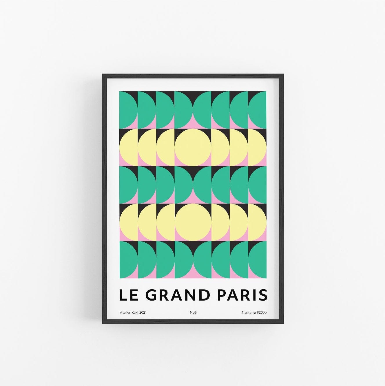 Le Grand Paris No6 | Œuvres d'art Abstraites Originales Art Mural Contemporain Impression d'architec