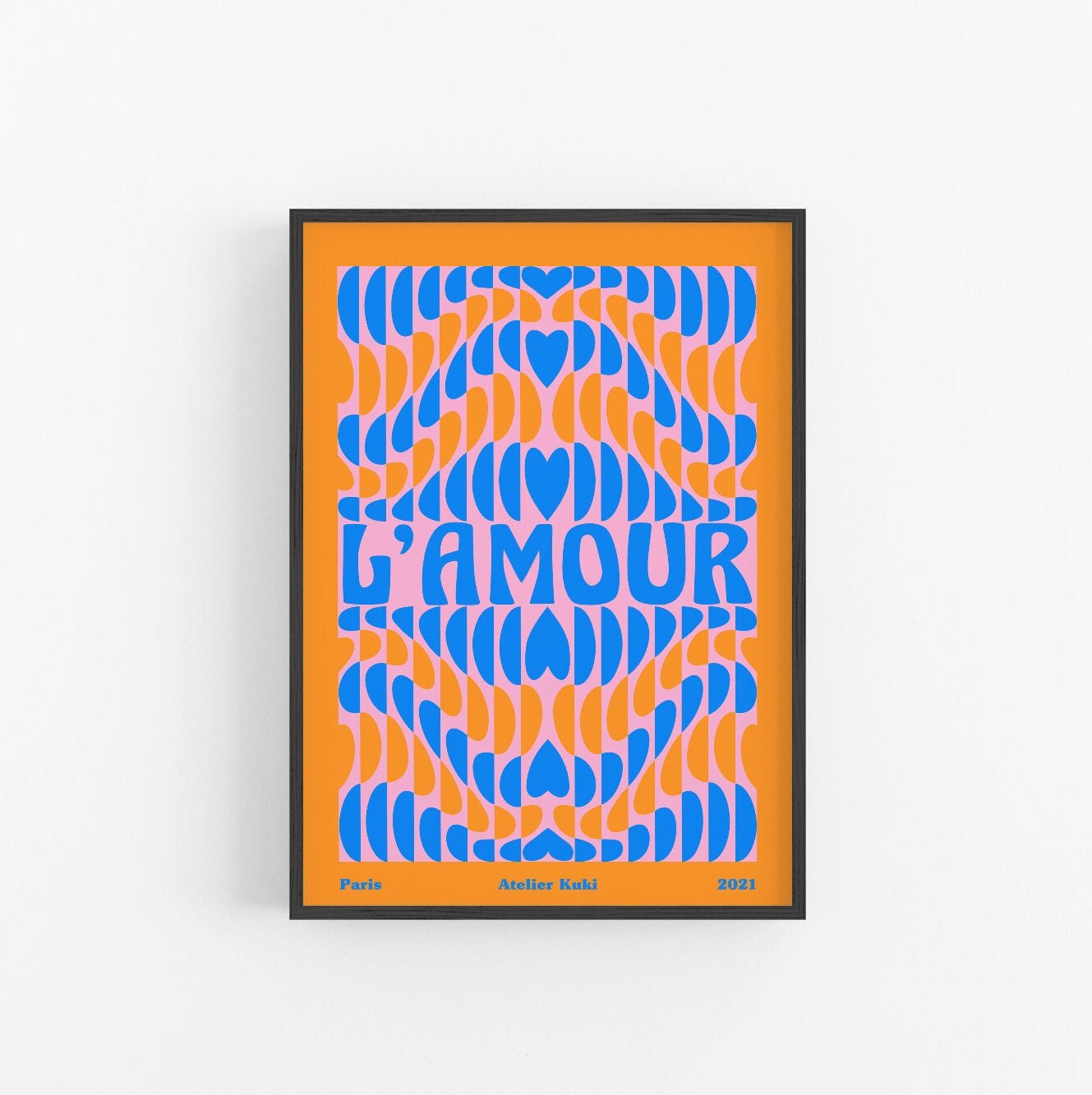 Rhythm |70S Wall Art | Milieu Du Siècle Moderne Print Années 1970 Amour