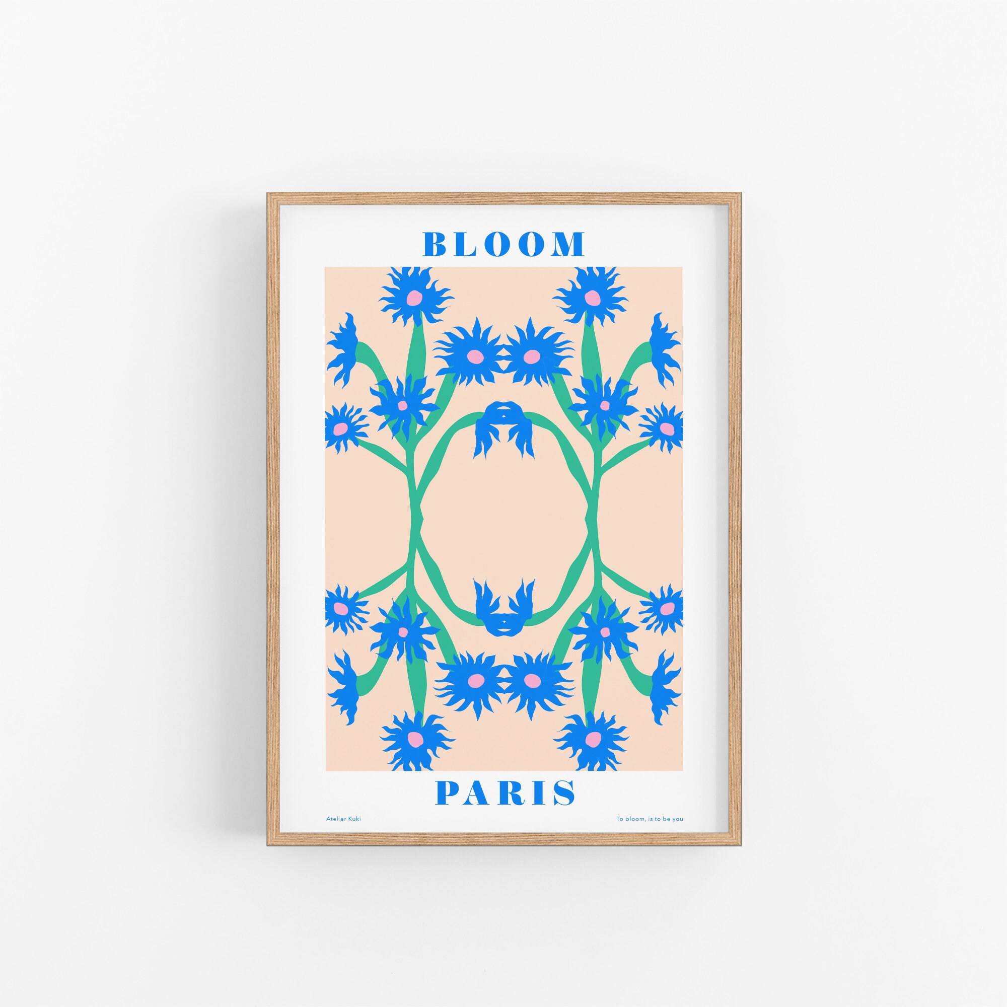 Bloom | Art Floral Mural Botanique Milieu Du Siècle Moderne Impression Fleur