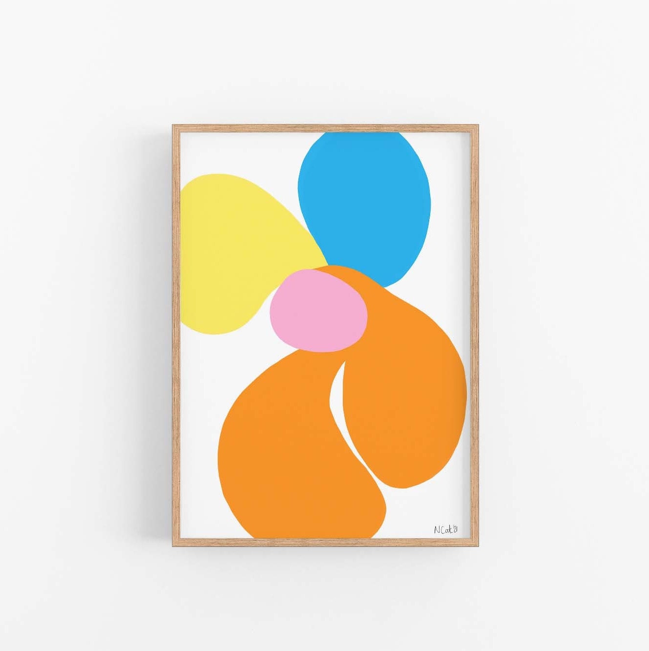 Orchidée No4 | Œuvres Abstraites Originales Botanique Art Mural Moderne