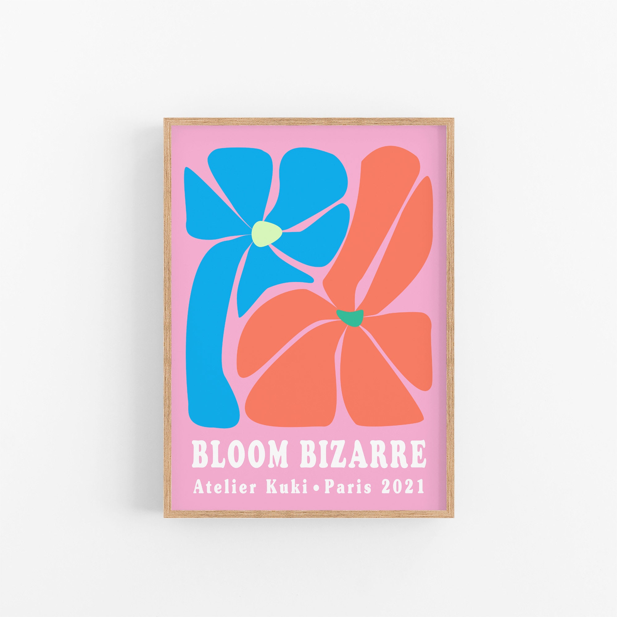 Bloom Bizarre No2 | Art Floral Mural Botanique Milieu Du Siècle Moderne Impression Fleur