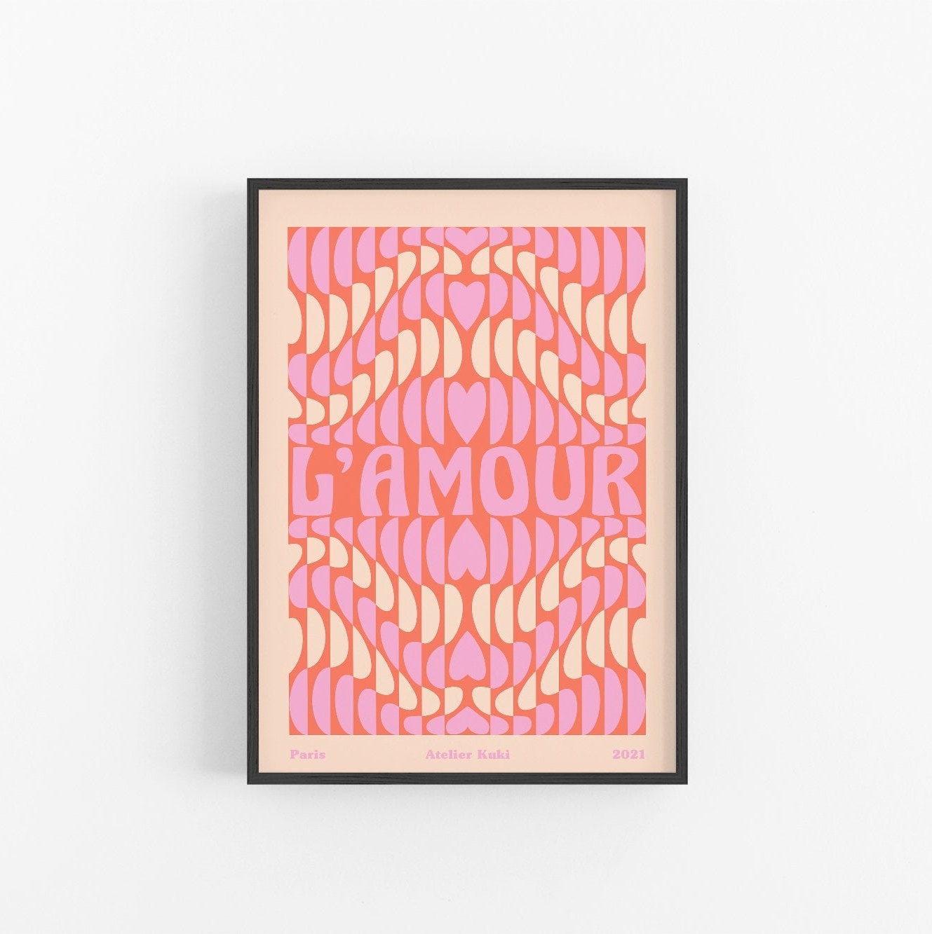 Rhythm |70S Wall Art | Milieu Du Siècle Moderne Print Années 1970 Amour