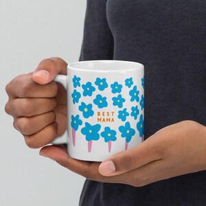 Meilleure tasse maman Cadeau Fête des Mères Mug floral personnalisé pour maman Cadeau pour maman Tasse à café image 8