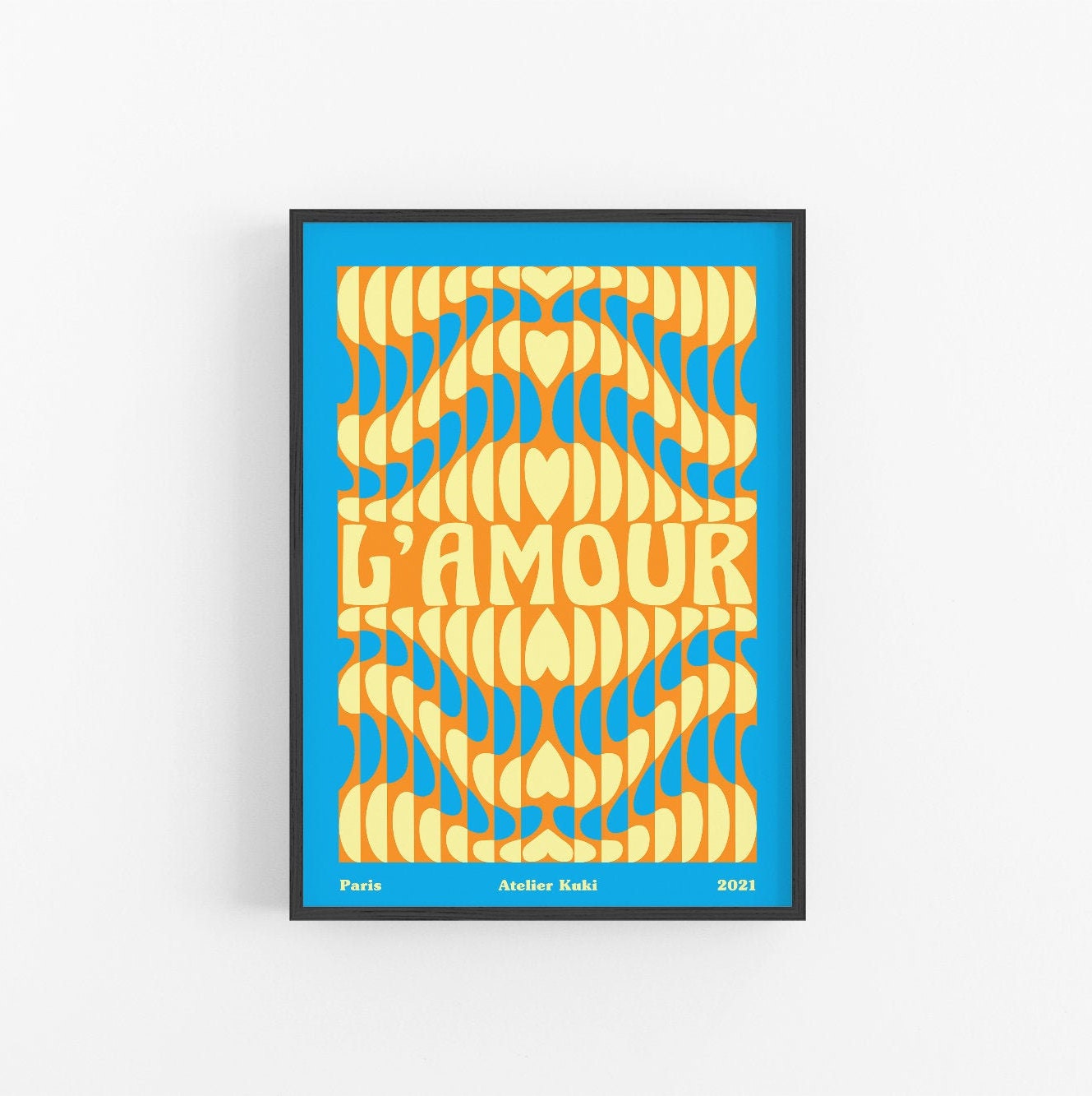 Rhythm |70S Wall Art | Milieu Du Siècle Moderne Print Années 1970 Amour