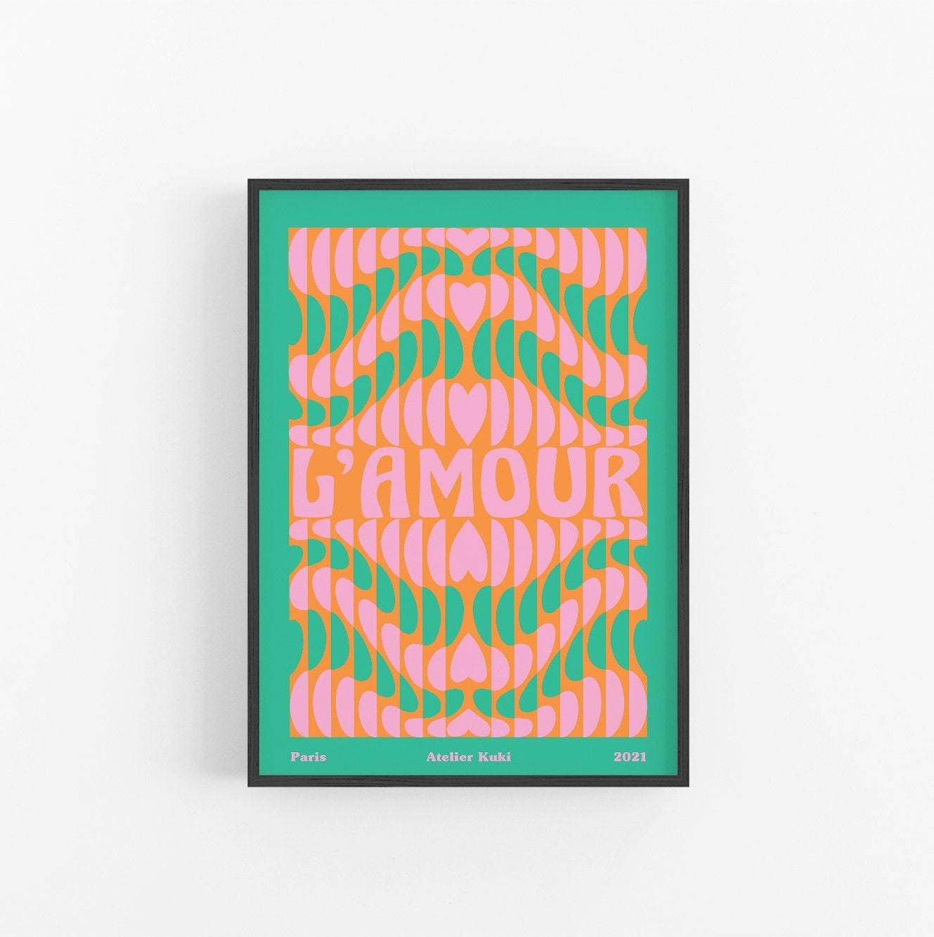 Rhythm |70S Wall Art | Milieu Du Siècle Moderne Print Années 1970 Amour