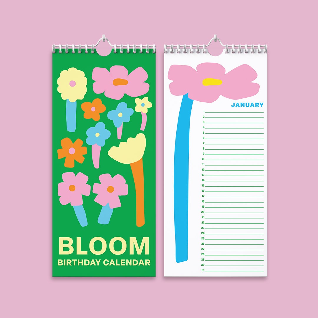 Bloom Birthday Calendar | Perpetual Calendar | Birthday and Celebration ...