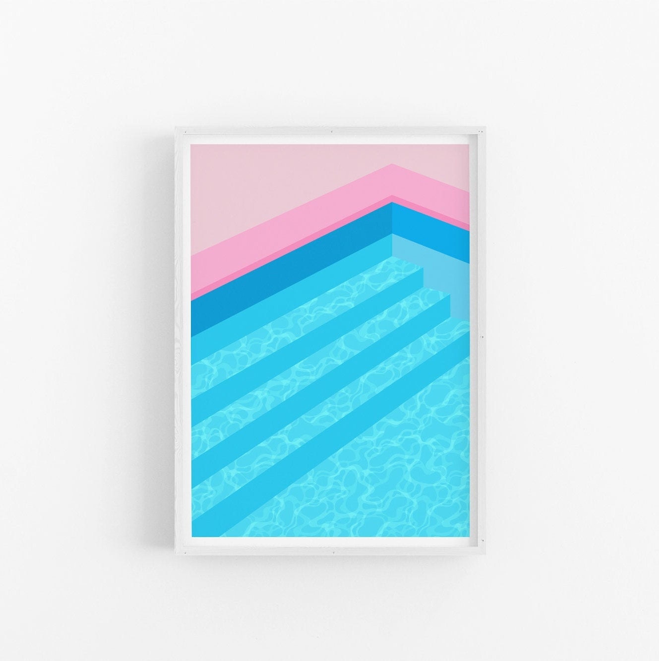 Au Bord de La Piscine No 1 | Œuvres d'art Originales Art Mural Moderne