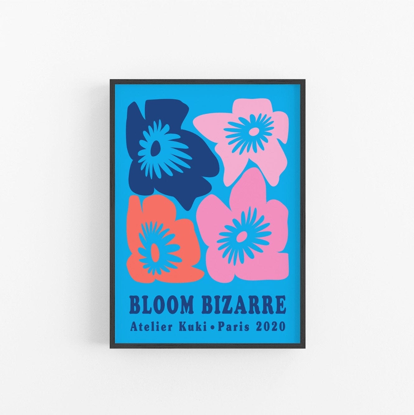 Bloom Bizarre No1 | Art Floral Mural Botanique Milieu Du Siècle Moderne Impression Fleur