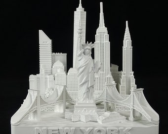 New York 3d Skyline Etsy
