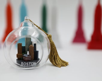 Boston Ornament Etsy