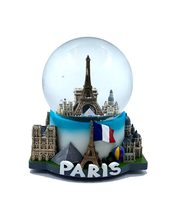 Paris Landmark Snow Globe Romantic Gift Souvenir Decor for Home Office 4  Inches 