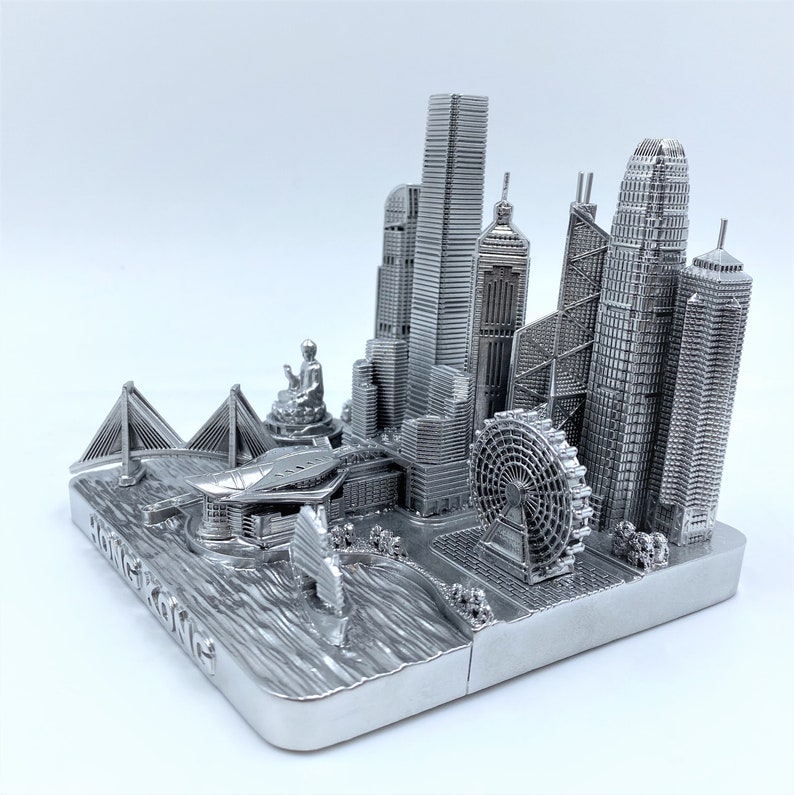 Hong Kong 3D City Famous Building Model Statue Souvenir Decoration for ...