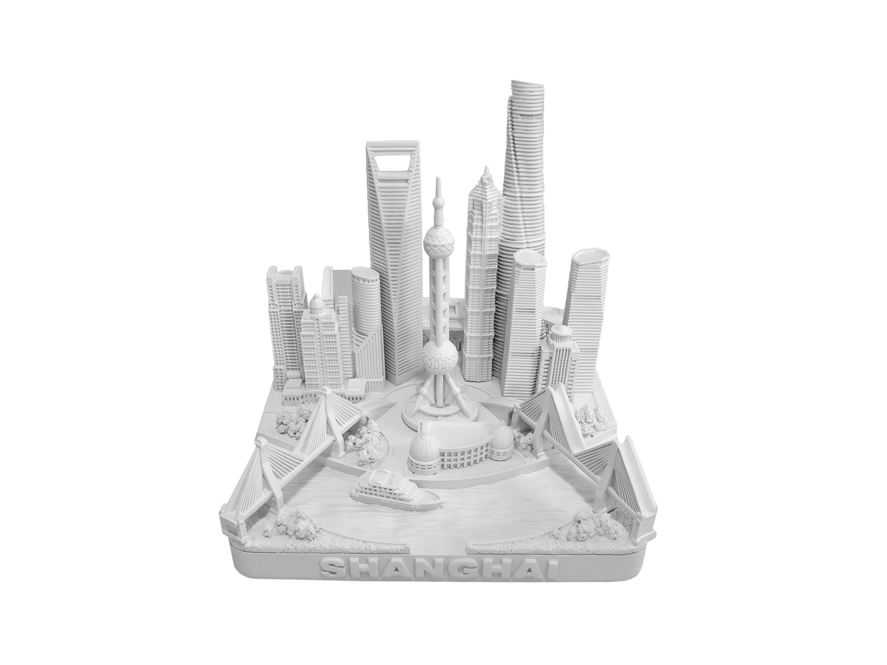 ZIZO Chicago City Skyline Landmark 3D Model Silver Souvenir 