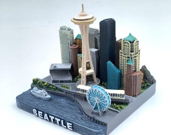 Seattle City Landmark Miniature Model – Collectible Souvenir Decoration
