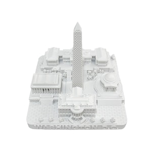 Washington DC Landmark 3D Model: White House, Capitol Souvenir (4.5 inches)