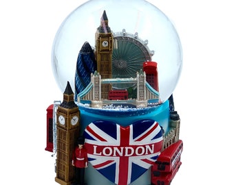 London 3D Musical Snow Globe Romantic Gift Souvenir Decor