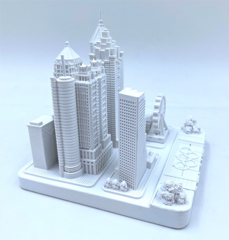Atlanta 3D City Famous Building Model Statue Souvenir Decoration for ...