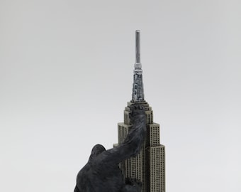 Empire State Building Replica With King Kong Figurine - NYC