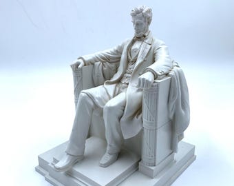 Lincoln Memorial Statue Miniature Model – Collectible Souvenir Decoration