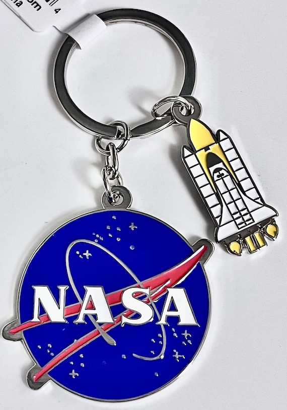 ZDHC Cool Rocket Astronauta Galleggiante Astronauta Portachiavi Kawaii Moving Liquid Quicksand Spaceman Portachiavi Borsa Ciondolo per le Donne, Blu, Taglia unica
