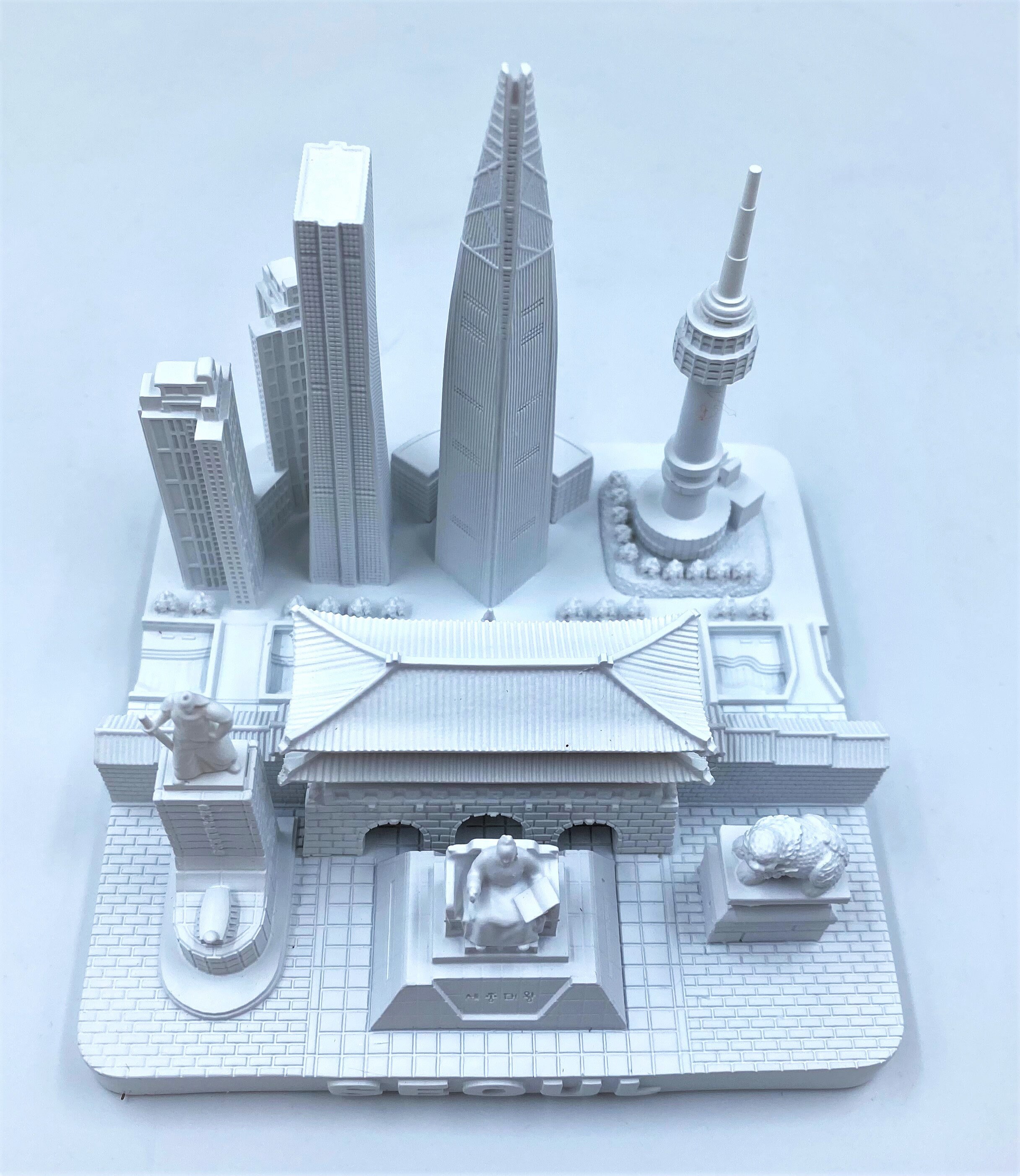 Seoul 3D City Famous Building Model Statue Souvenir Decoration for Home ...