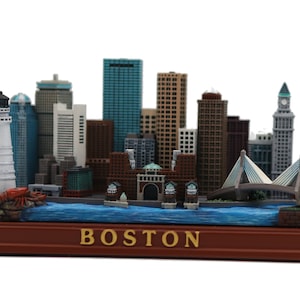 ZIZO Boston skyline statue city landmark replica for home and office decoration tabletop 5 1/2"