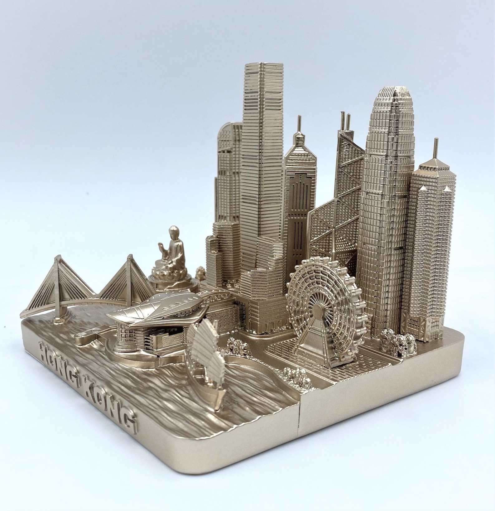 Hong Kong 3D City Famous Building Model Statue Souvenir Decoration for ...