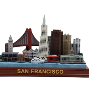 ZIZO San Francisco skyline statue city landmark replica for home and office decoration tabletop 5 1/2"