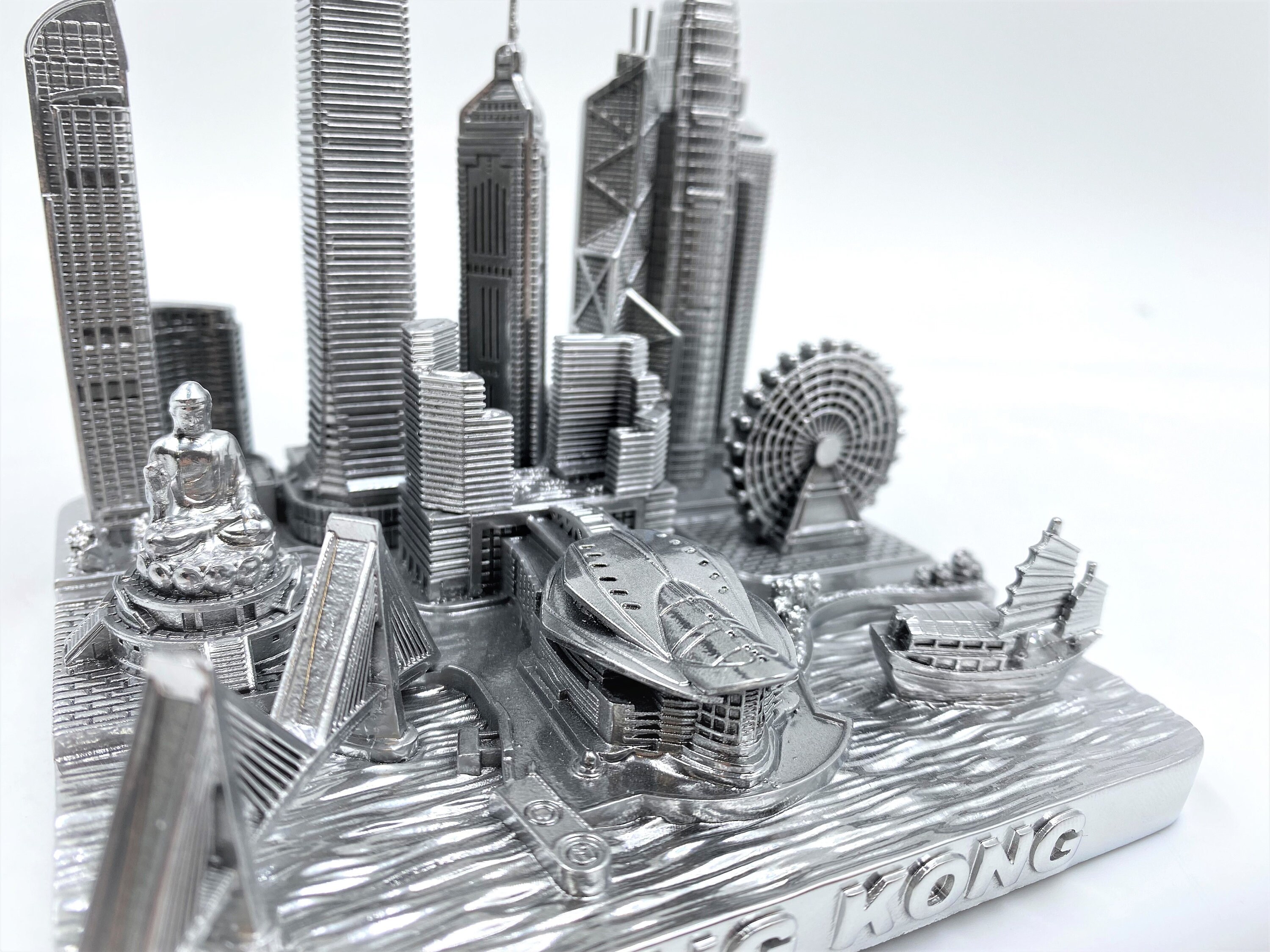 Hong Kong 3D City Famous Building Model Statue Souvenir Decoration for ...