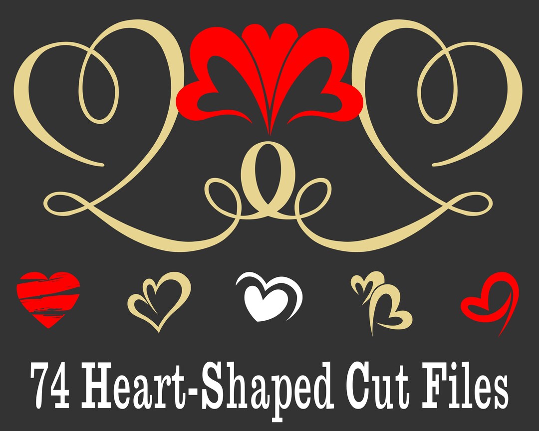 Heart Bundle SVG Valentine's Day Svg Hearts Svg Love - Etsy