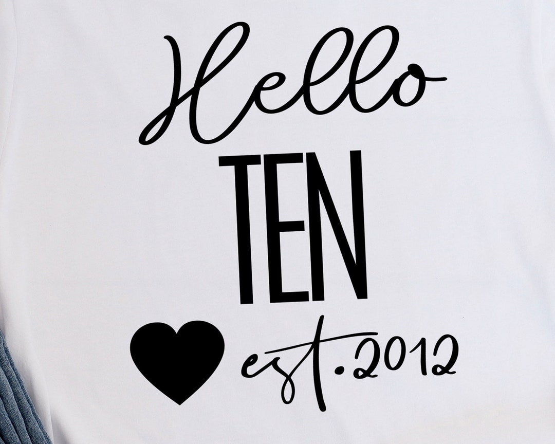 Hello Ten SVG Est 2012 Svg Tenth Birthday Svg Ten Years Old Svg hello-ten-svg-est-2012-svg-tenth-birthday-svg-ten-years-old-svg