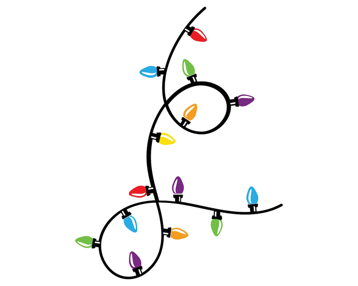 Christmas Lights Bundle 4 SVG Christmas Lights Svg Christmas Etsy UK