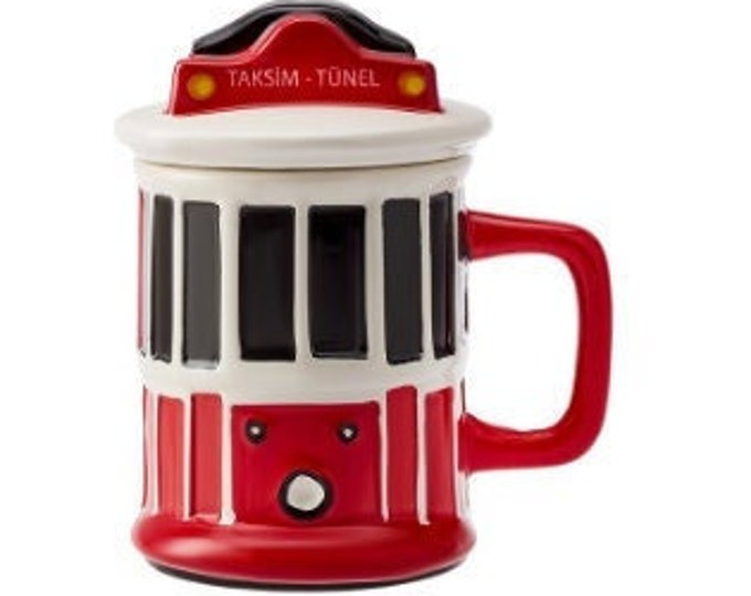 Istanbul Cup, Istanbul Mug, 420 ml mug, 14 fl oz Mug, Tramway Mug, Tramway Cup, Cup, Mug