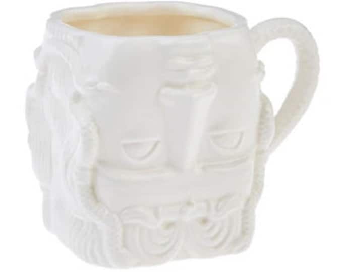 Medusa Mug • White Medusa Coffee Cup • Greek Mythology Gift for Her • Gorgon Ceramic Tea Mug • Luxury Medusa Collectible
