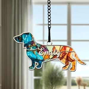 Custom Dog Breed Memorial Suncatcher| Pet Memorial Gift| Loss of Pet Sympathy Gift| Gift for Mothers| Dog Memorial Gift l In Loving Memory