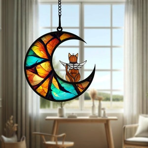 Personalized Cat Memorial Suncatcher: Cat Remembrance Gift