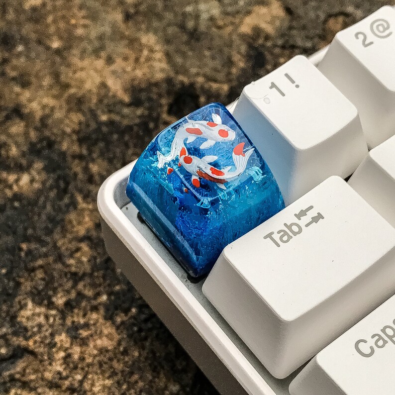 Koi Fish Resin Keycap